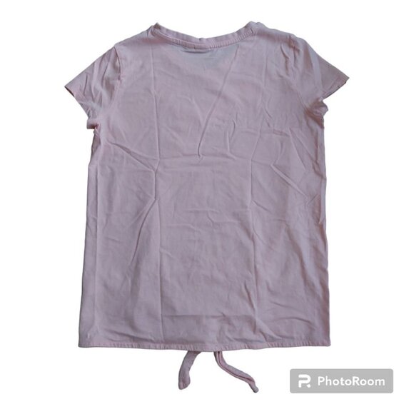 Girls Puma 100% Cotton Pink With Silver Logo T-Shirt - Size XL - Picture 2 of 5